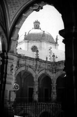 Pasillos de la parte superior del convento de San Agustín