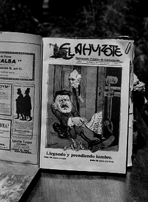 Portada del seminario El Ahuizote