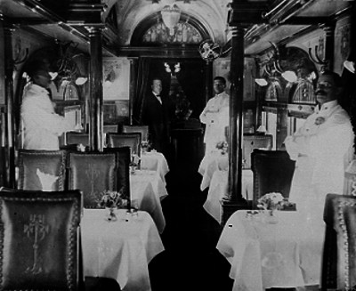 Carro comedor del tren presidencial de Porfirio Díaz