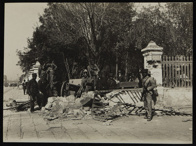 Batería en la Ciudadela, calle de Balderas