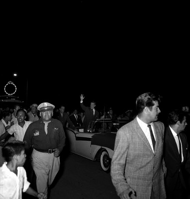 Adolfo López Mateos durante su gira en Veracruz