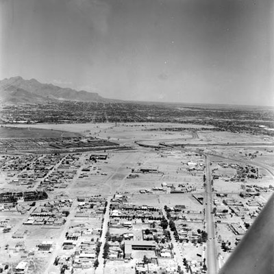 El Paso Texas y Ciudad Juárez, vista aérea
