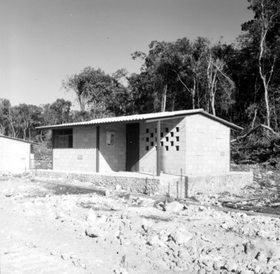 Casa rústica en el poblado de popolna, Yucatán, vista general