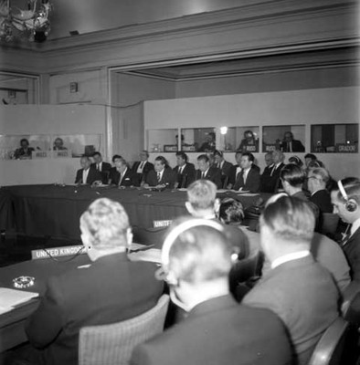 Adolfo López Mateos, Manuel J. Tello, empresarios y funcionarios públicos en el COngreso de E. C. O. S. O. C
