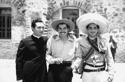 Fernando Fernández, Emilio El Indio Fernández y otro hombre, retrato