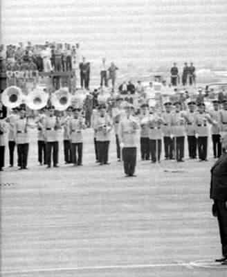 Josip Broz Tito durante su llegada a México