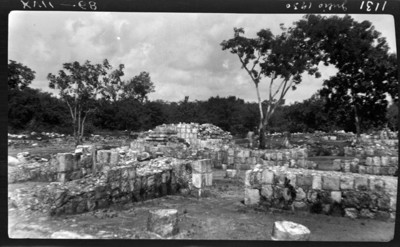 Vista de vestigios arqueológicos
