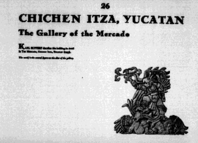 Relieve central, altar de la galería del Mercado, reprografía bibliográfica
