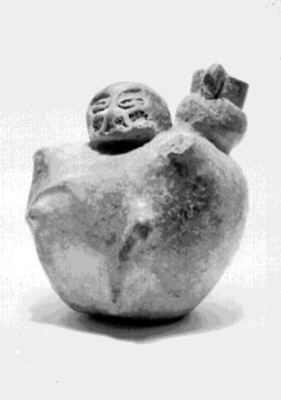 Vasija con figura antropomorfa