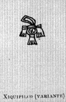 Glifo de "Xiquipilco (variante)", reprografía bibliográfica