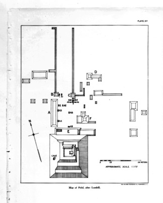 Mapa de Polol del libro The Inscripcions of Peten de Morley