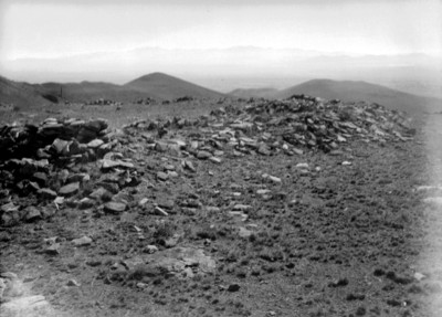 Fragmentos de muro en Paquimé, vista general