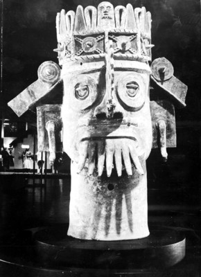 Brasero de Tláloc el dios de la lluvia