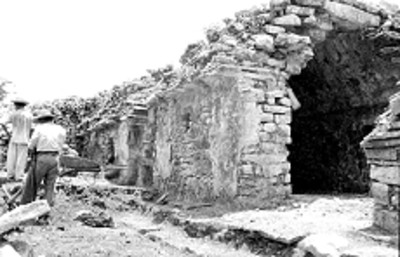 Proceso de restauración del Palacio en Palenque