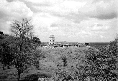 Vista parcial del Palacio desde el Templo de las Inscripciones