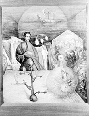 Copia fotografica de pintura de Leonora Carrington