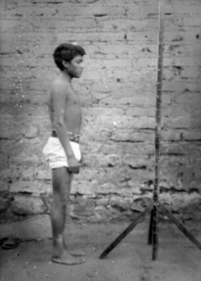 Hombre mixe de perfil, retrato