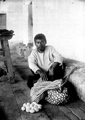 Vendedor de fruta, retrato