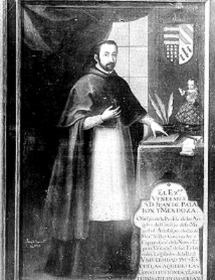 Juan de Palafox y Mendoza Obispo de Puebla, retrato al óleo