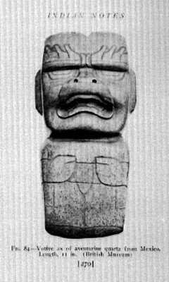 Escultura Olmeca, ilustración
