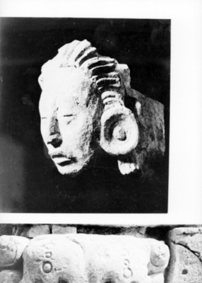 Escultura antropomorfa estucadas, reprografía