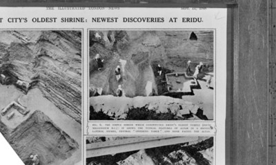 Publicación referente a la excavación de el templo de Eridu, reprografía