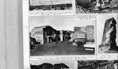 Edificio y tumbas de la necrópolis de Ostia, reprografía