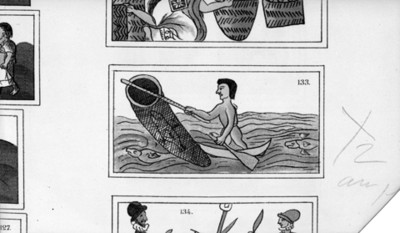 Ilustración del códice florentino, lámina 133, reprografía