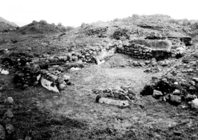Cala de excavación en zona arqueológica