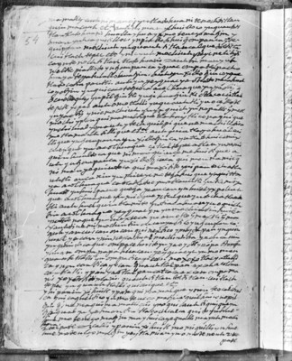 Manuscrito en español, página