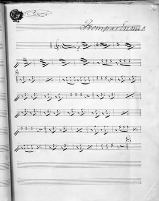 Partitura de la música del Himno Nacional Mexicano
