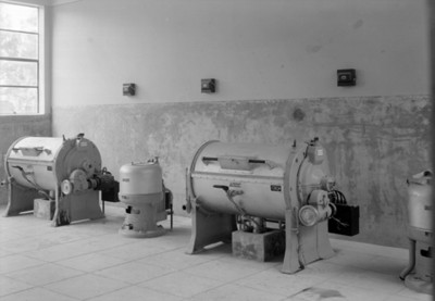 Maquinaria de lavandería en un asilo para ancianos