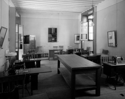 Taller de costura, interior