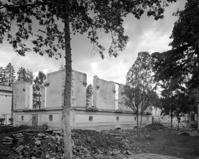 Restauración de un galerón, vista general