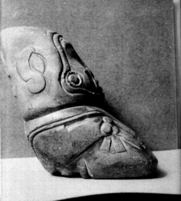 Hacha Olmeca, exhibida en el Museo Nacional