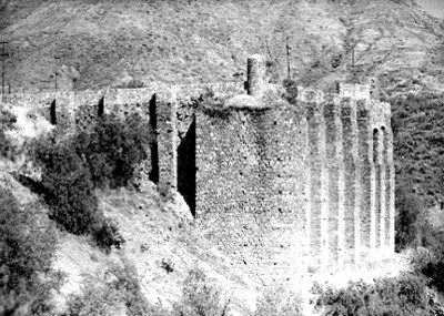 Contrafuertes de la hacienda La Valenciana