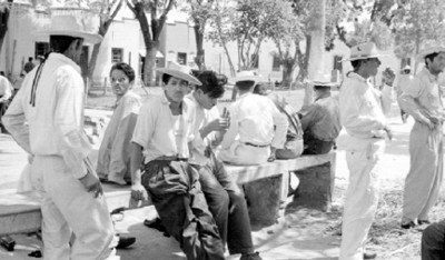 Presos en un jardín de la penitenciaría
