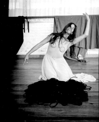 Bailarina durante un ensayo
