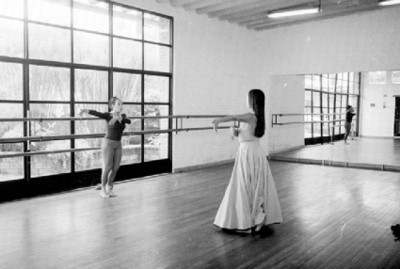 Rocío Sagaón y Bailarina Durante un Ensayo