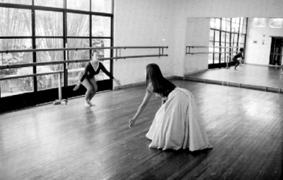 Rocío Sagaón y Bailarina Durante un Ensayo