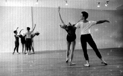 Ballet durante un ensayo