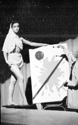 Pintor con modelo