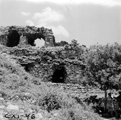 Templo en Palenque, vista parcial