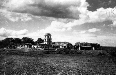 Panorámica de Palenque, vista del Palacio