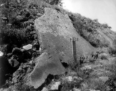 Pirámide de la Luna lado norte, cala de excavación no. 296