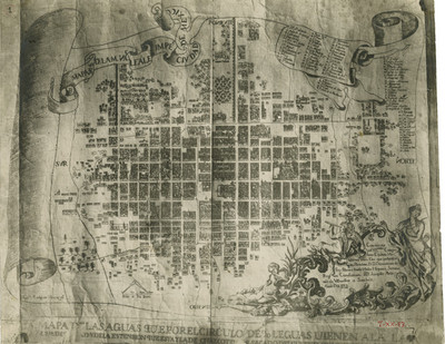 Plano de la muy noble, leal e imperial Ciudad de México, mapa