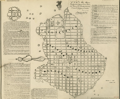 Plano de Tlatelolco y alrededores, reprografía