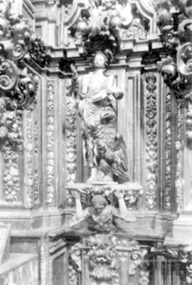 Detalle de la fachada de la iglesia