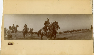 Porfirio Díaz y su Estado Mayor en el campo de San Lázaro