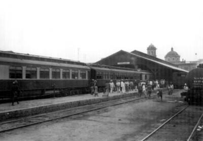 Vista parcial de la estación de ferrocarril de Guadalajara
